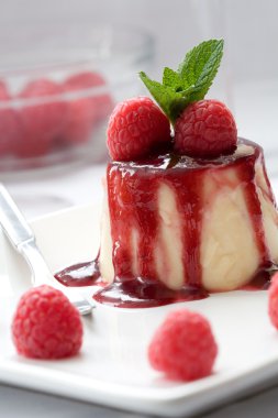 Panna cotta dessert clipart