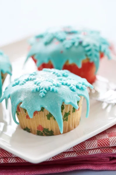 Winter cupcake — Stock Photo, Image