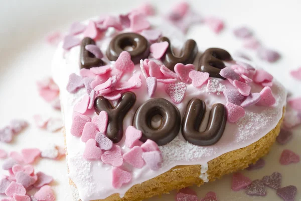 バレンタインのケーキ — ストック写真