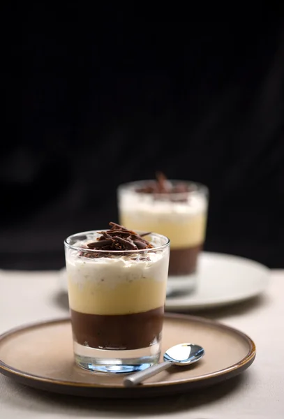 Chocolate trifle dessert — Stock Photo, Image
