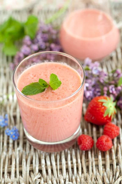 Smoothie framboise fraise — Photo