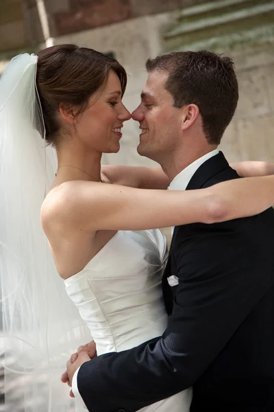 幸せな花嫁と花婿 ロイヤリティフリーのストック画像