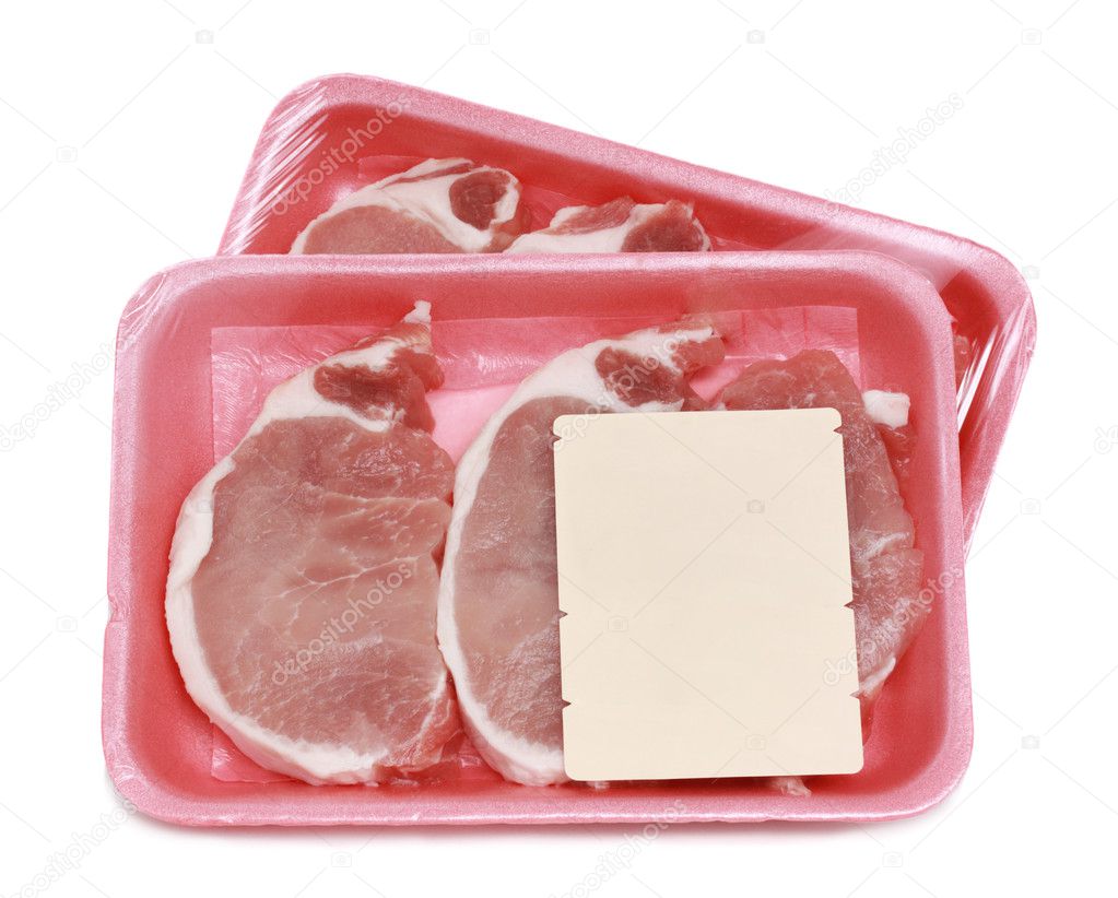 Uncooked pork chop