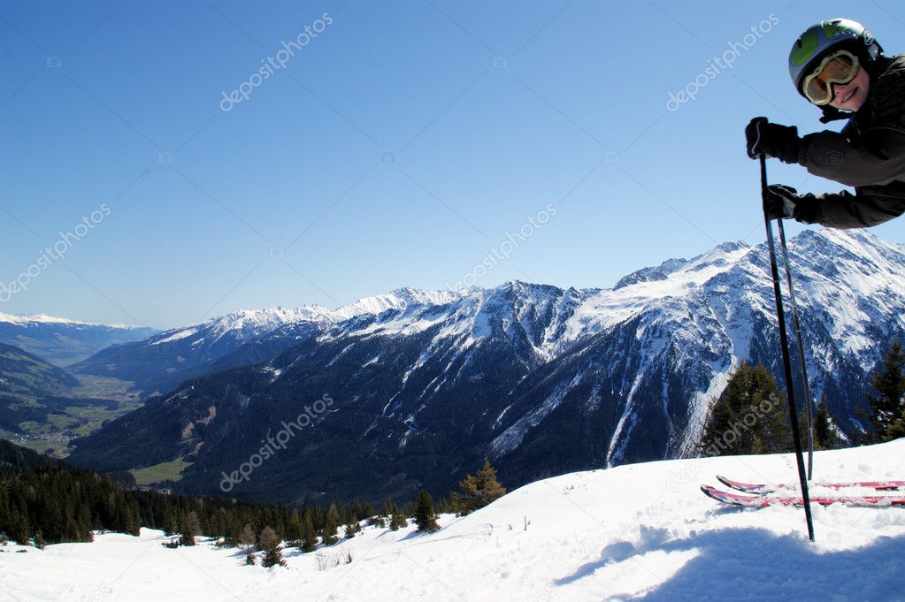 Skiing is beautiful