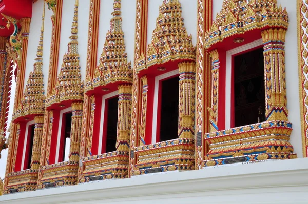 Изобразительное искусство на Буддимской церкви — стоковое фото