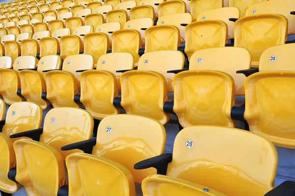 Yellow seat in stadium — Stock Photo, Image
