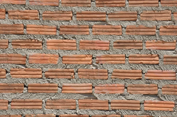 Ziegelmauer aus nächster Nähe — Stockfoto