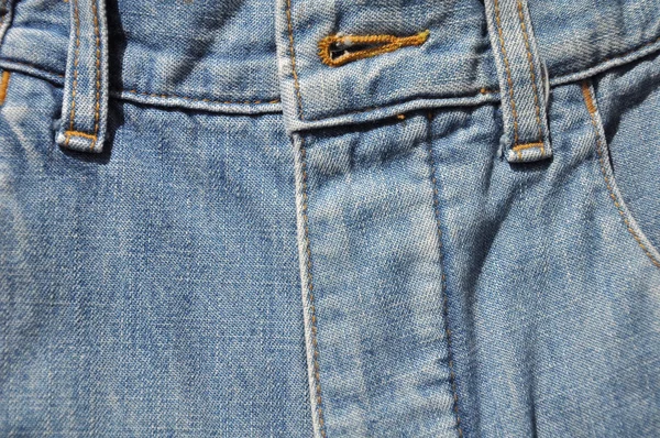 Close up front of blue jean — Stock Photo, Image
