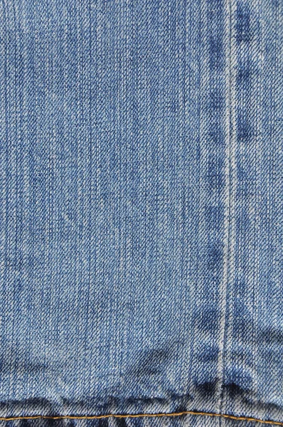Текстура концевой линии синего джинса — стоковое фото