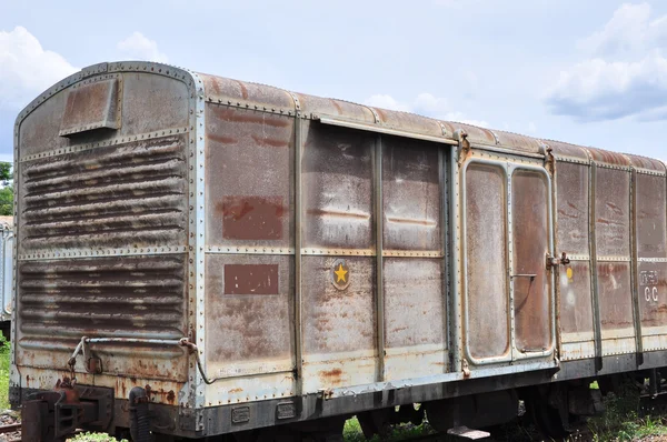 Vecchio treno bogy — Foto Stock