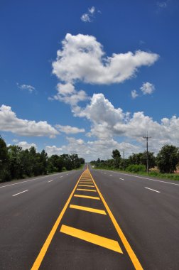 Sarı çizginin trafik simgesi