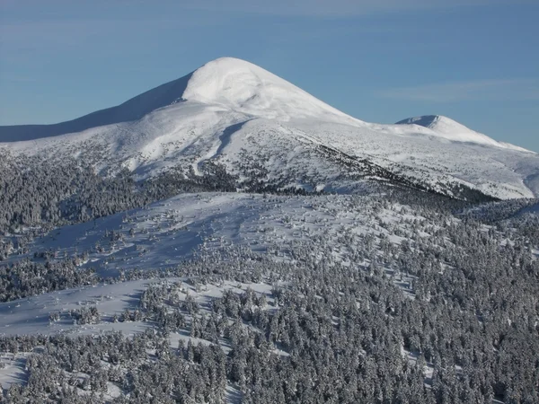 Зимові гори Говерли — стокове фото