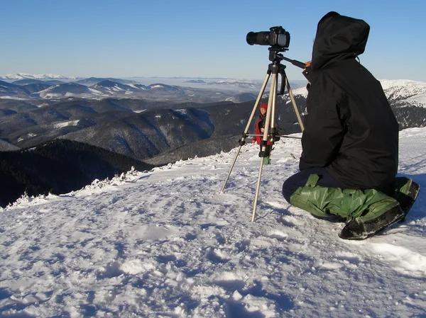 kamera, fotoğrafçı ve mountai