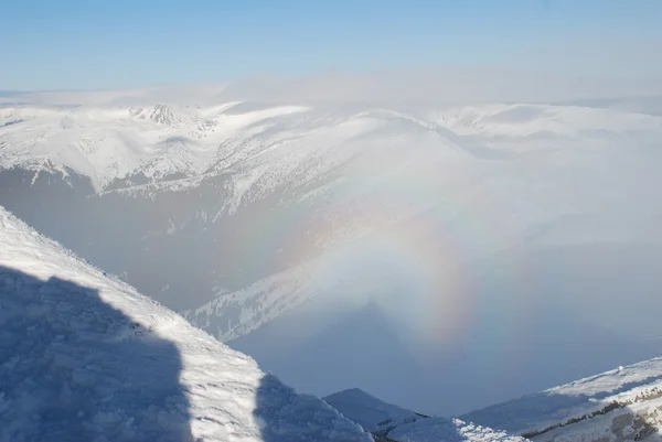 冬の虹. — ストック写真
