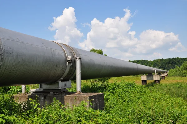 Die wichtigste Gaspipeline eines Hochdruckgebietes — Stockfoto