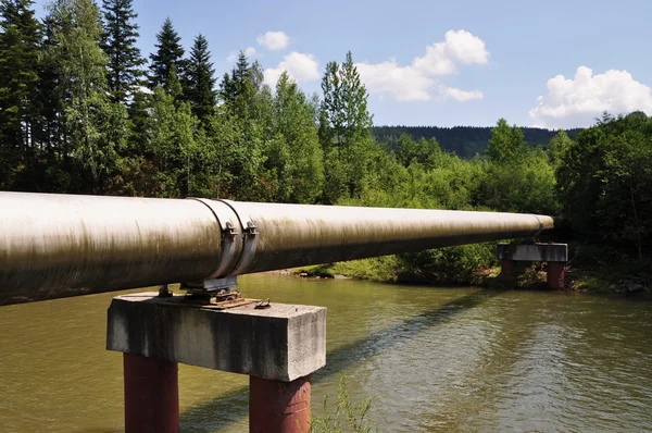 stock image The main gas pipeline of a high pressure.