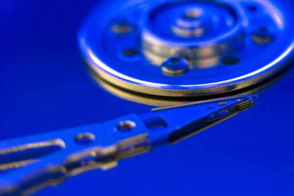 stock image Hard drive disc macro view