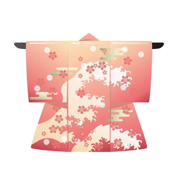Kimono Jepang - Stok Vektor