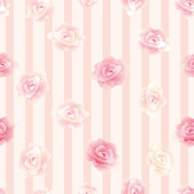 Seamless flower pattern clipart