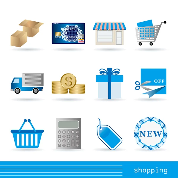 stock vector Shopping icons set