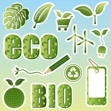 Green set clipart