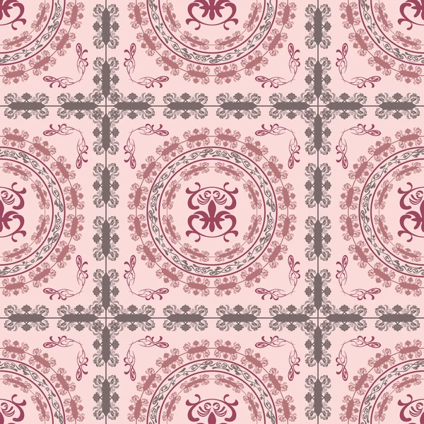Abstract naadloos roze patroon — Stockvector