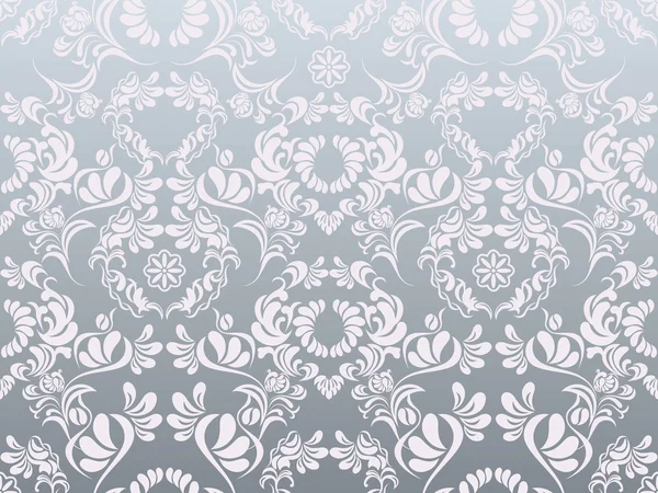 抽象的な銀製の装飾パターン — ストックベクタ