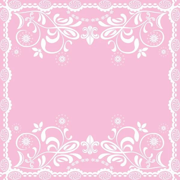 抽象的なピンクのフェミニンな背景 — ストックベクタ