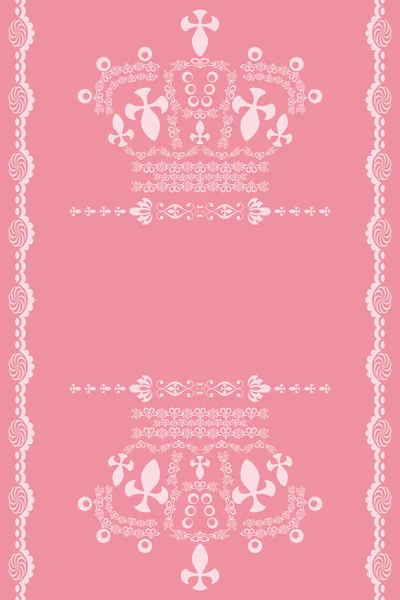 Abstrakt rosa krona bakgrund. — Stock vektor