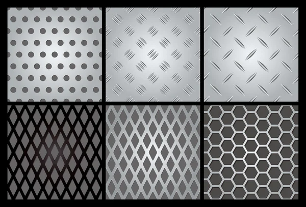 Texture métallique 6 set — Image vectorielle