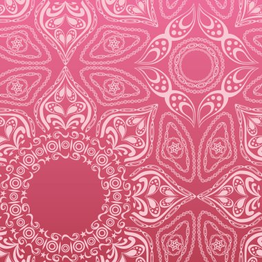 pembe mandala desen