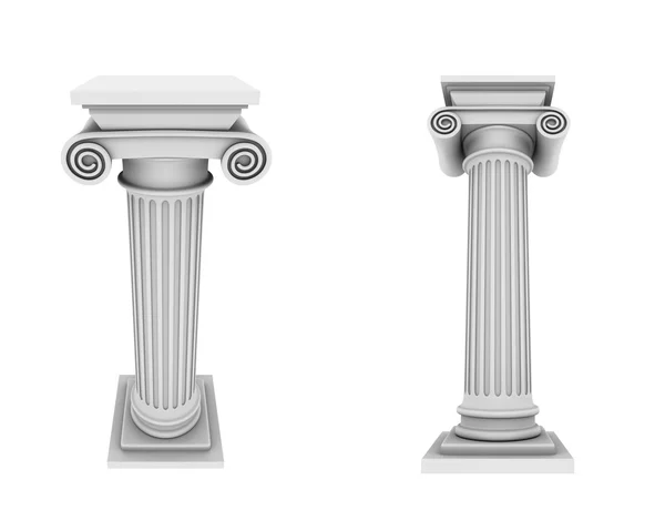 Marble columns two views — Stock Photo, Image