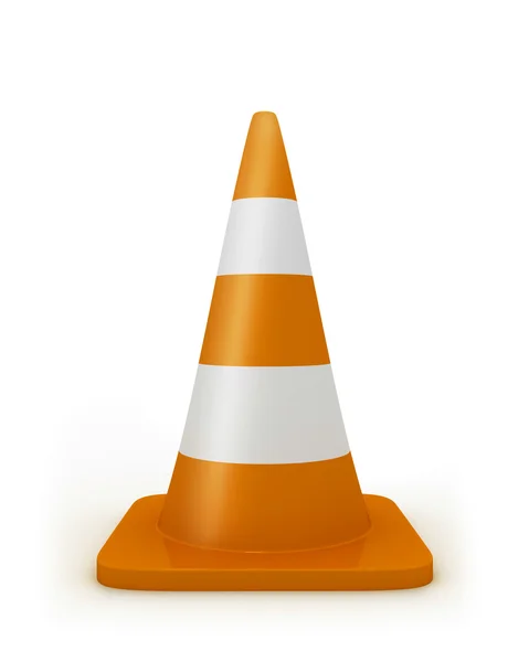 Road cone frontal — Stock Photo, Image
