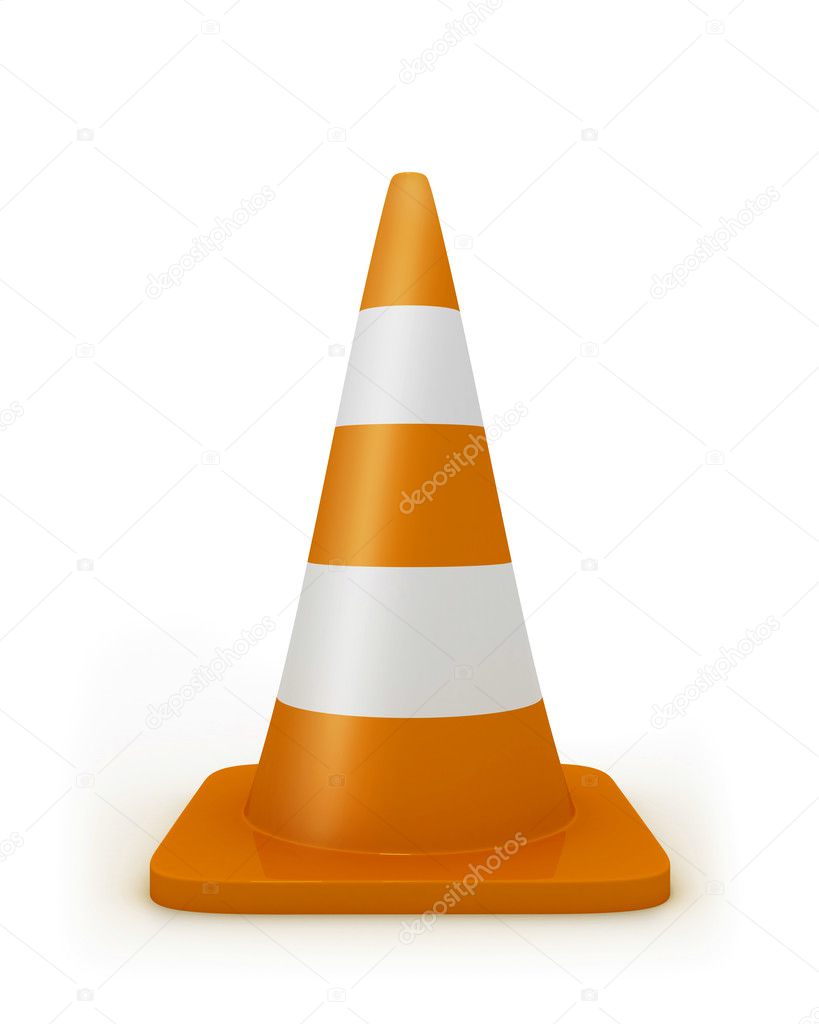Road cone frontal