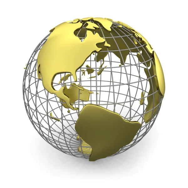 Golden globe, America — Stock Photo, Image