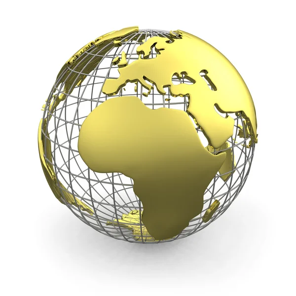 Goldener Globus, Europa — Stockfoto
