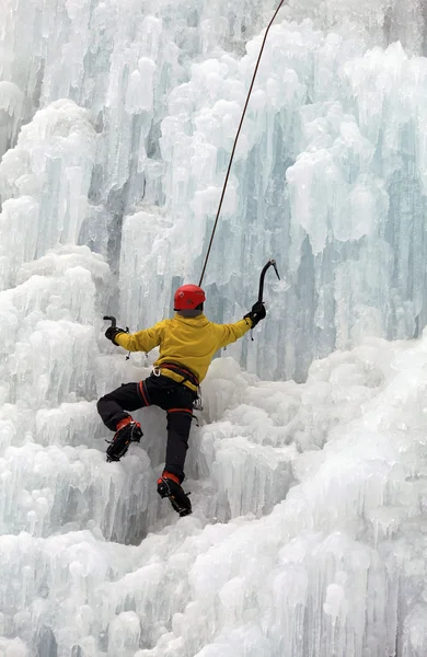 Ice climber — Stock Photo, Image