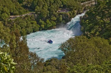 HUKA FALLS WHITEWATER clipart