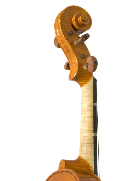 Szczegółów przewiń skrzypce — Zdjęcie stockowe