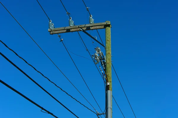 stock image Power lines in the sky