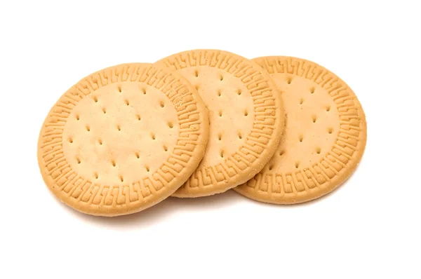 Drie shortbread koekjes — Stockfoto