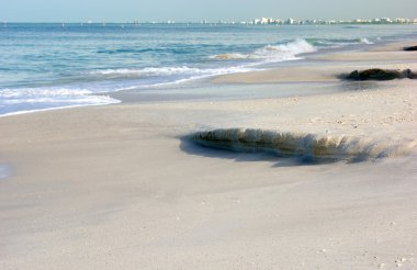 Flowing tide at the gulf of mexico clipart