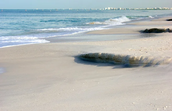 Flowing tide at the gulf of mexico — Stock Photo, Image