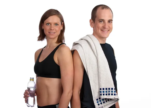 After a hard workout Stock Image