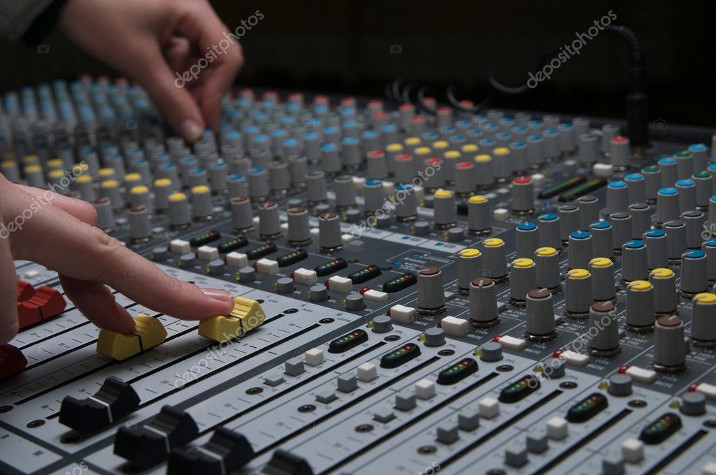 historie slå Summen Professional sound mixer closeup Stock Photo by ©SV-Art 2988867