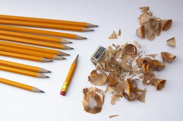 Afiar lápis de cor — Fotografia de Stock
