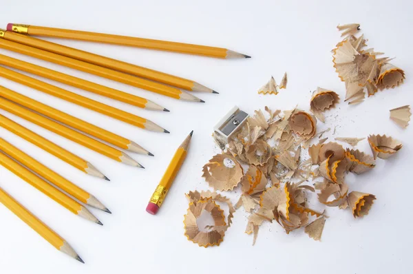 Afiar lápis de cor — Fotografia de Stock