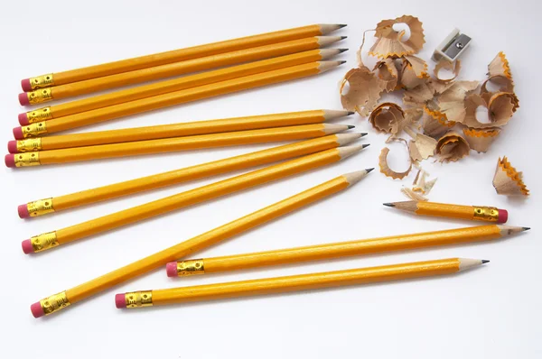 Color pencil sharpening — Stock Photo, Image