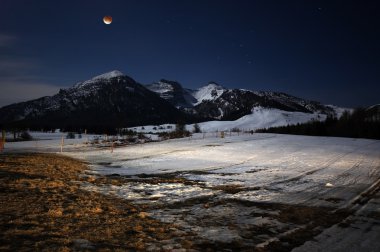 Moon Eclipse in the mountains