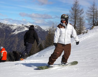 Italian Alps for snowboarding clipart